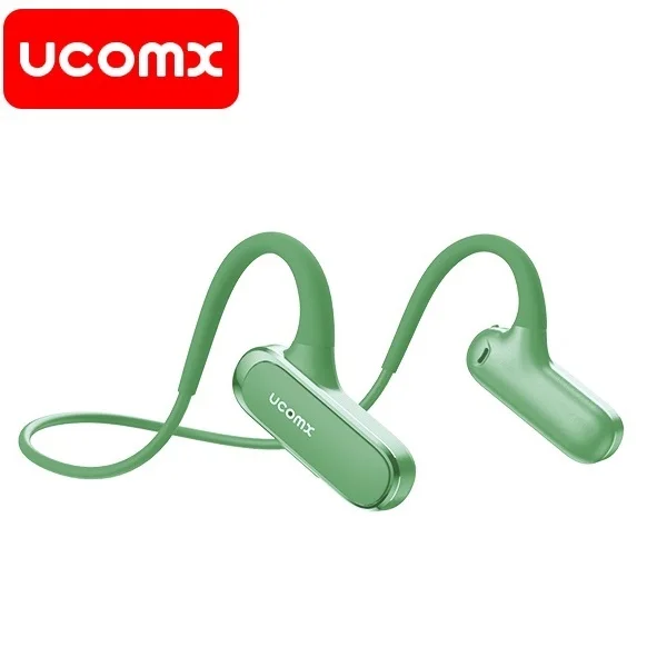 green Беспроводные наушники Ucomx Airwings G56 Bluetooth 5,0 с шейным ремешком, водонепроницаемая Спортивная гарнитура с микрофоном для Xiaomi iPhone samsung - Цвет: green