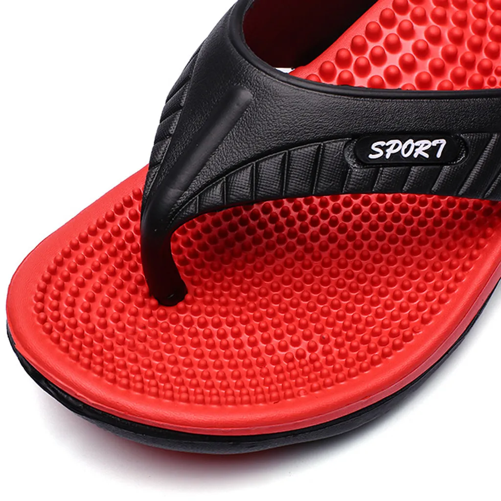 

SAGACE Summer Men Flip Flops Casual Big Size Flip Flop Open Toe Indoor & Outdoor Flat Bottom Slipper Shoes High Quality