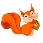 Мультяшная милая белка, детская одежда, тепловые Аппликации, термоклейкие аниме-нашивки для детской одежды