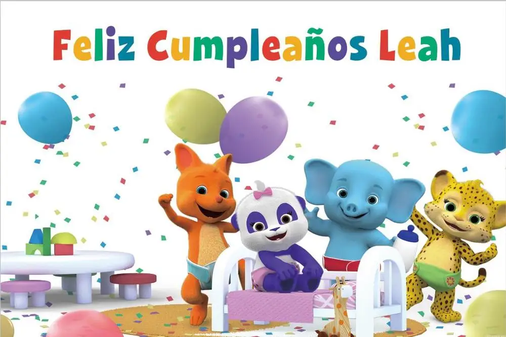 7x5FT детского сада шары ленты слово вечерние пользовательский Фотофон для