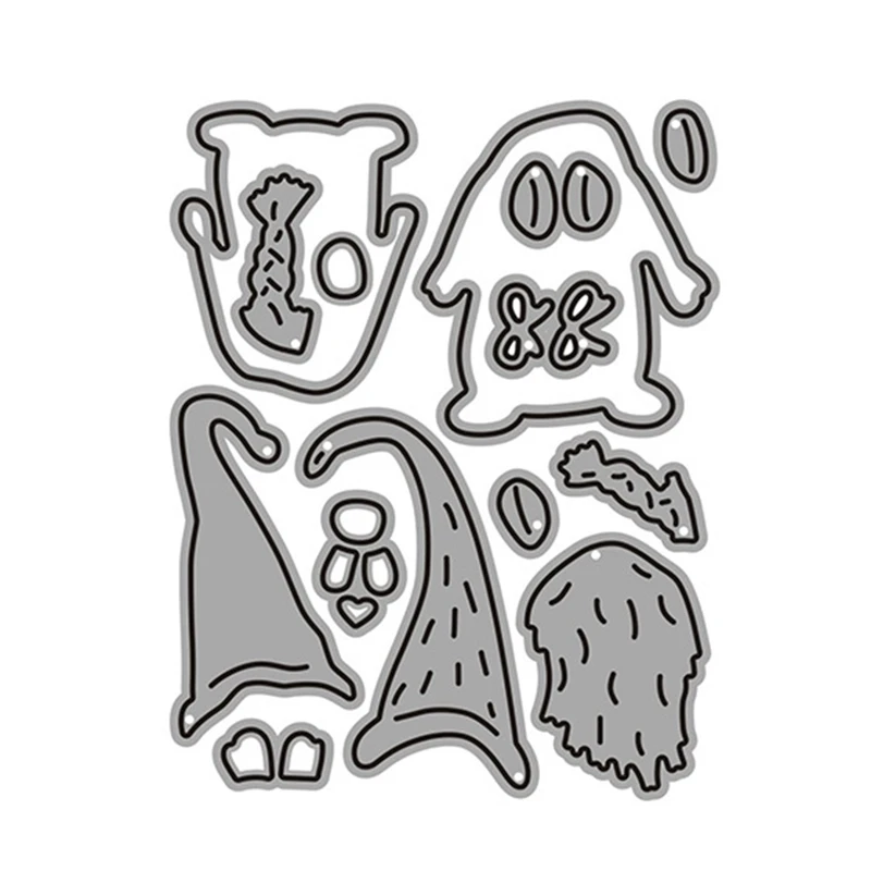 Металлические режущие штампы форма для высечки Рождественский Санта Клаус