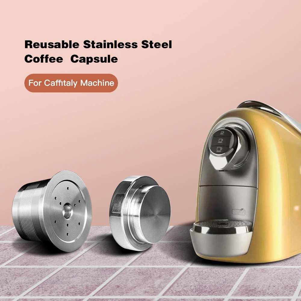 Металлическая кофейная капсула caffitalian Tchibo многоразовые капсулы Cafissimo с фильтром