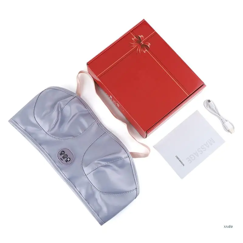 

USB Charging Electric Breast Massage Bra Vibration Chest Massager Growth Enlargement Enhancer Breast Heating Stimulator