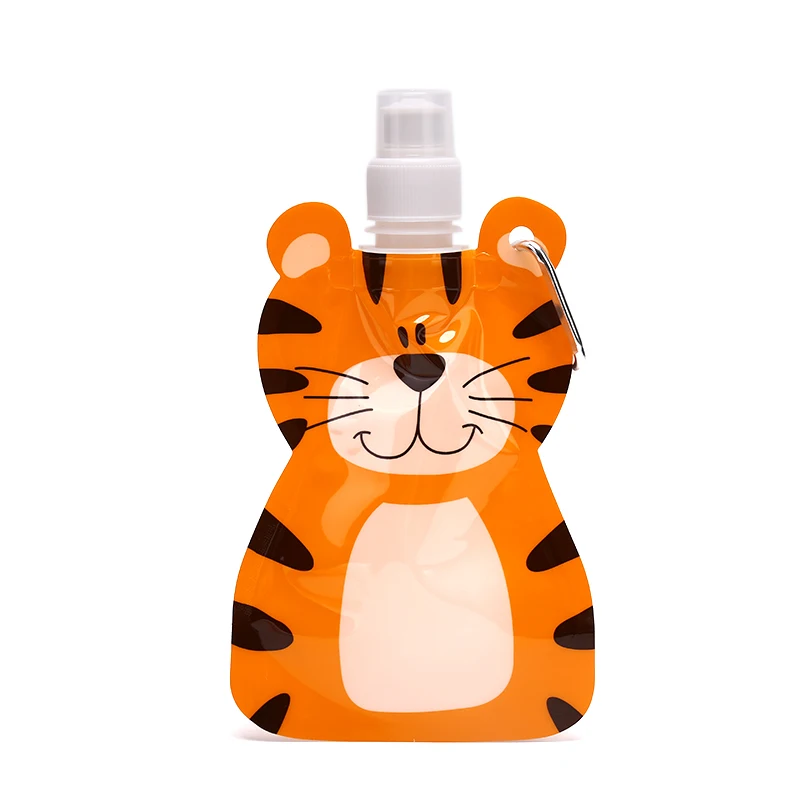 1 шт. Складная мультяшная сумка для питьевой воды с животными дорожная бутылка