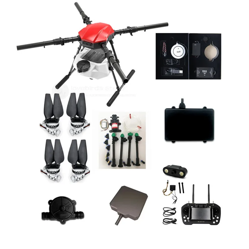 

EFT E416P 16KG Agriculture Waterproof Spraying Drone Set Unassembled 4 axis Folding Frame 16L Sprinkle Kit X9 14S JIYI K++ T12