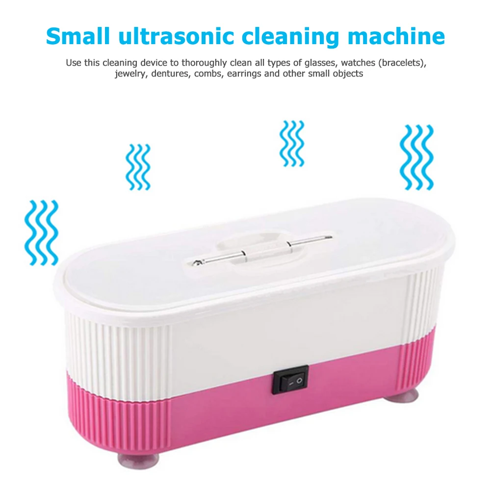 

Mini Portable Battery Operated Three-in-one Small Ultrasonic Cleaner Bath Multifunctional Glasses Jewelry Watch Denture Cleaner