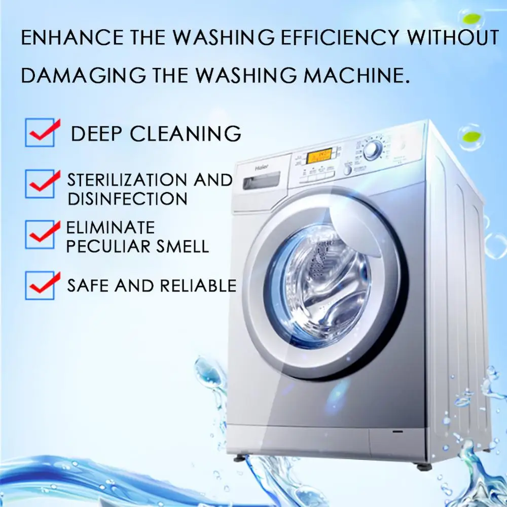 

Washing Machine Tank Cleanser Cleaning Piece Descaling Effervescent Tablets Descaling Detergent Laundry Machine Cleaning Tools