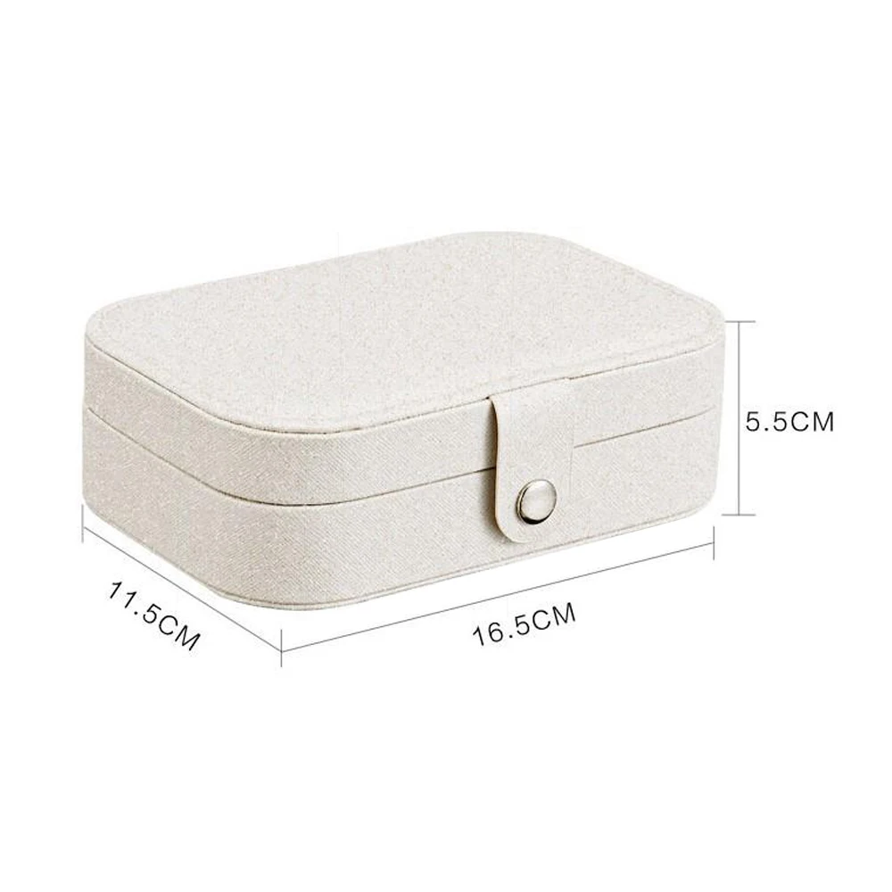 

Storage Jewelry Box Jewelry Storage Box PU Multi-functional Durable Finishing Box Box