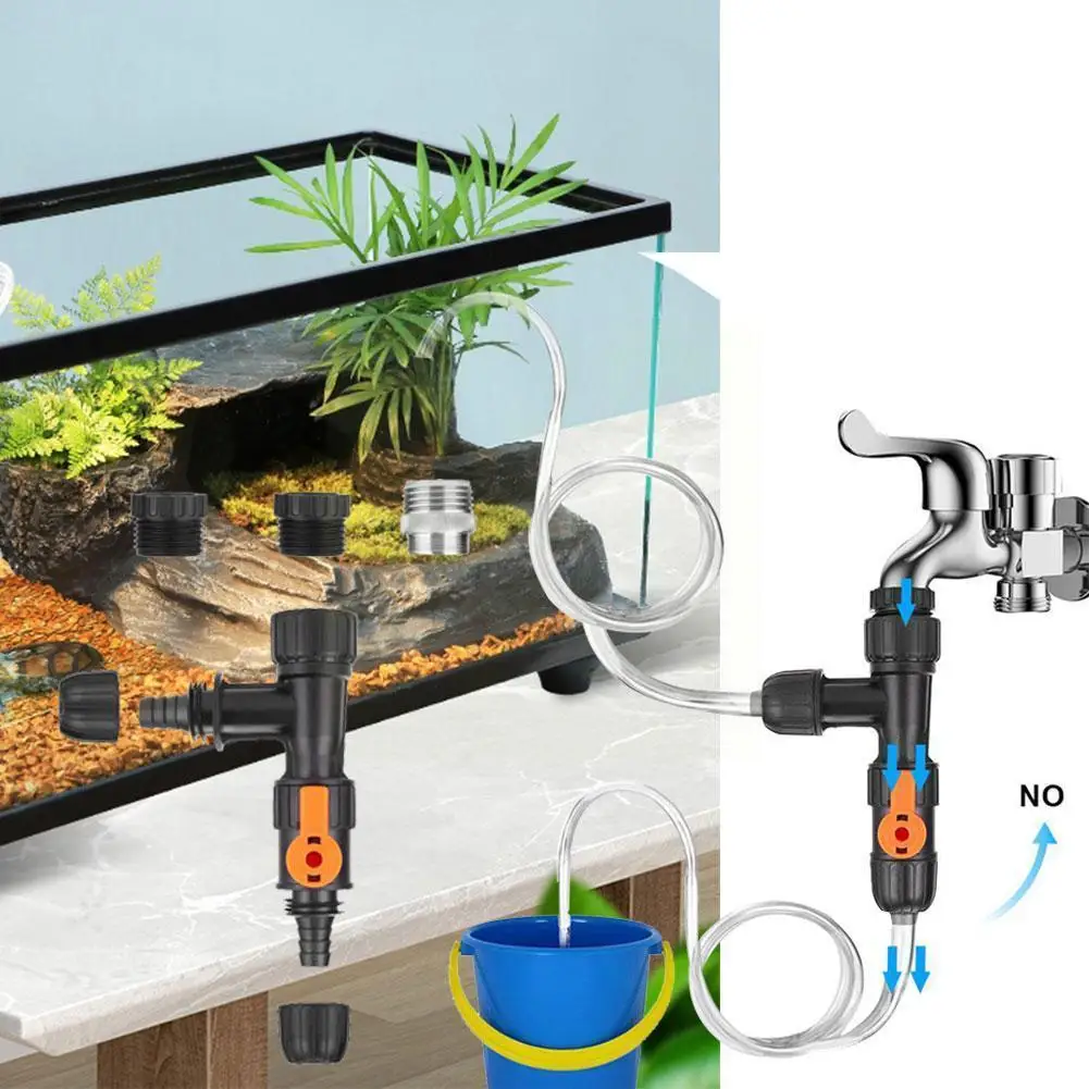 

Auto Aquarium Water Changer Kit Faucet Adapter Water Fish Change Tools Cleaning Pump Cleaner Accessoires Aquarium B2t9