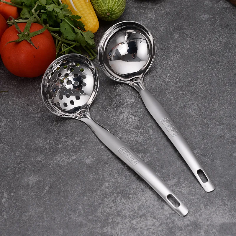 Ложка из нержавеющей стали для горячего горшка с длинной ручкой