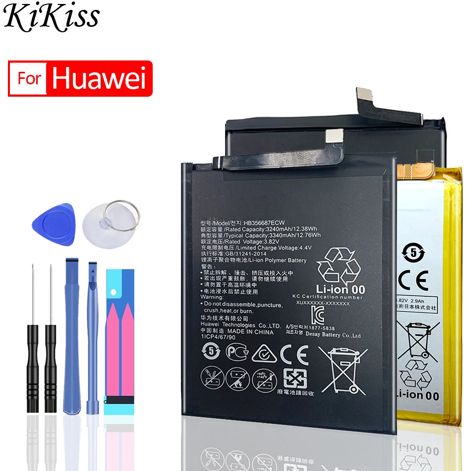Аккумулятор HB396481EBC для Huawei G6 G7 G8 G8X G9 G10/Honor 5A 5X 5C 6 6A 6C 6X 7C 7A 7S 8A 8S 8X 8C 9 maimang 5 8/GT3 GR3