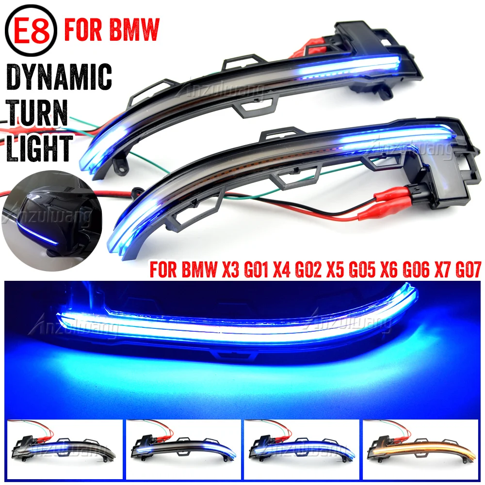 

LED Dynamic Turn Signal Light For BMW X3 X4 X5 X6 X7 G01 G02 G05 G06 G07 Flowing Water Blinker Flashing Indicator Signal