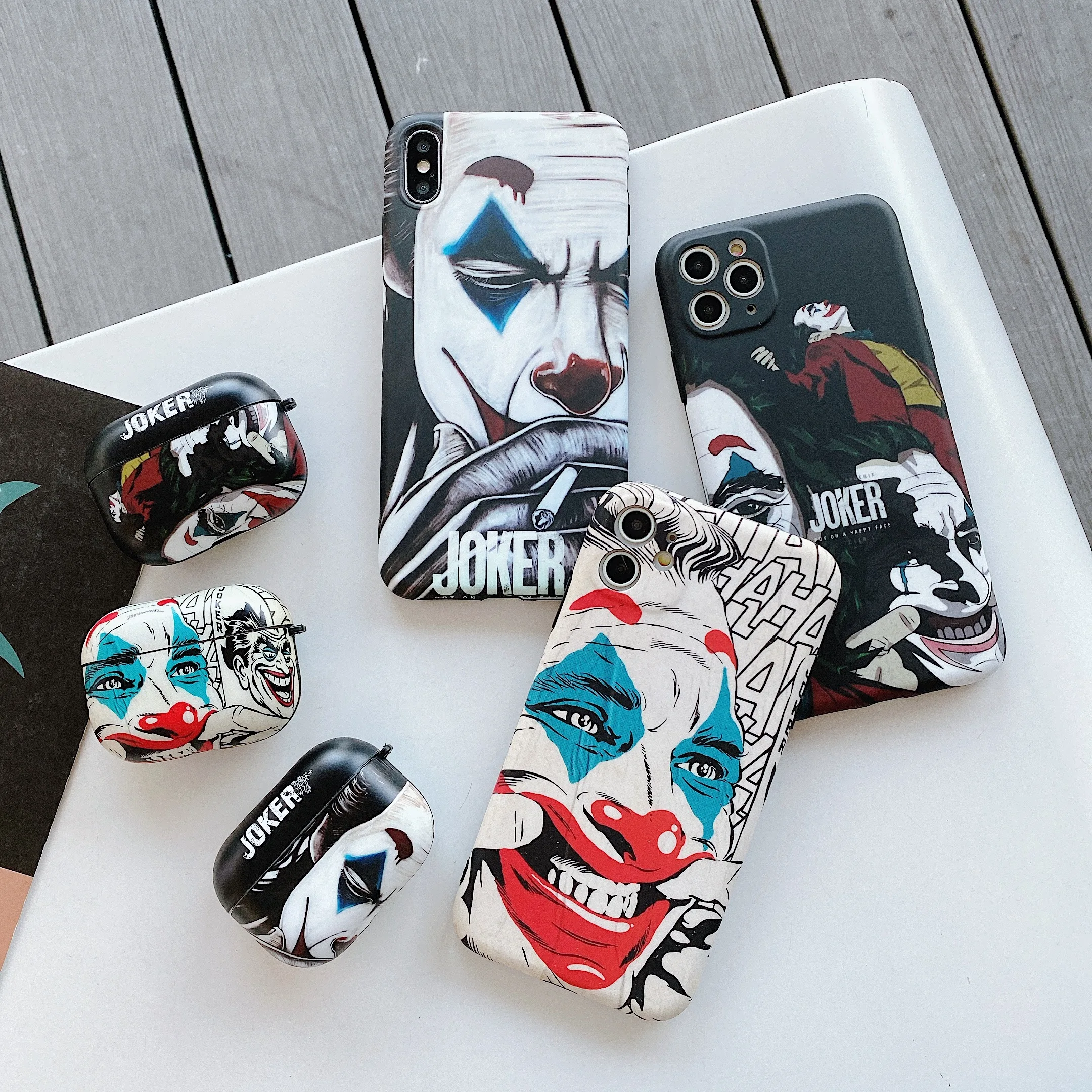 Роскошный чехол IMD Для Apple AirPods 1 2 3 Pro с рисунком клоуна Джокера Аватара милое