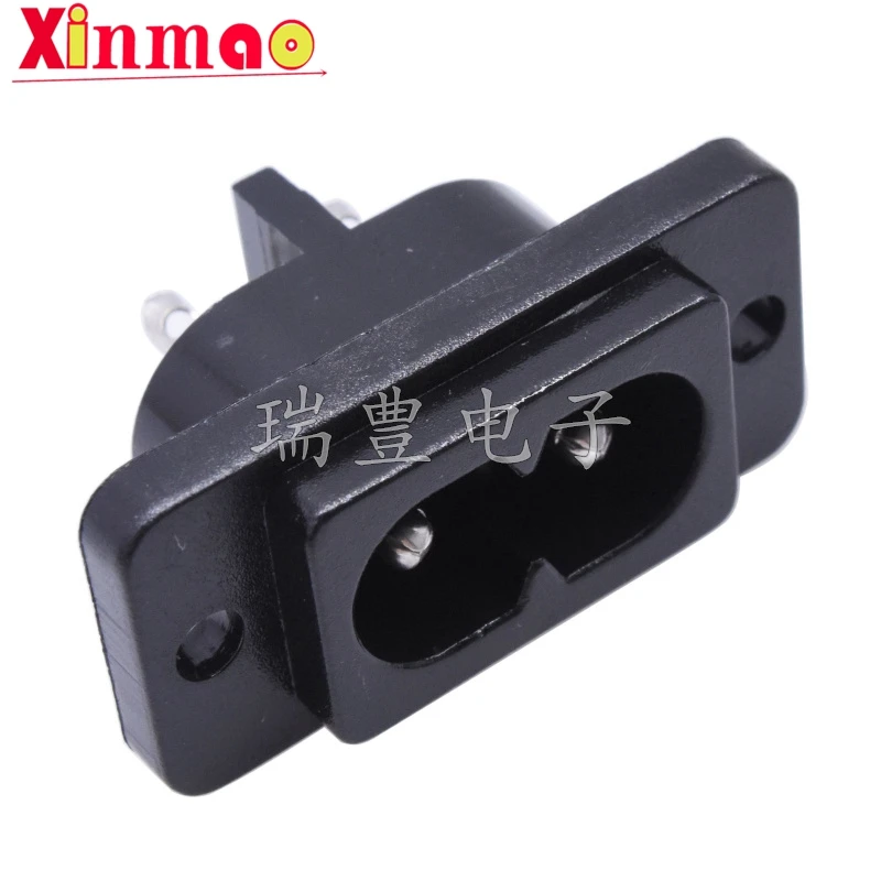 

Розетки IEC320 C8 черные 2-контактные
