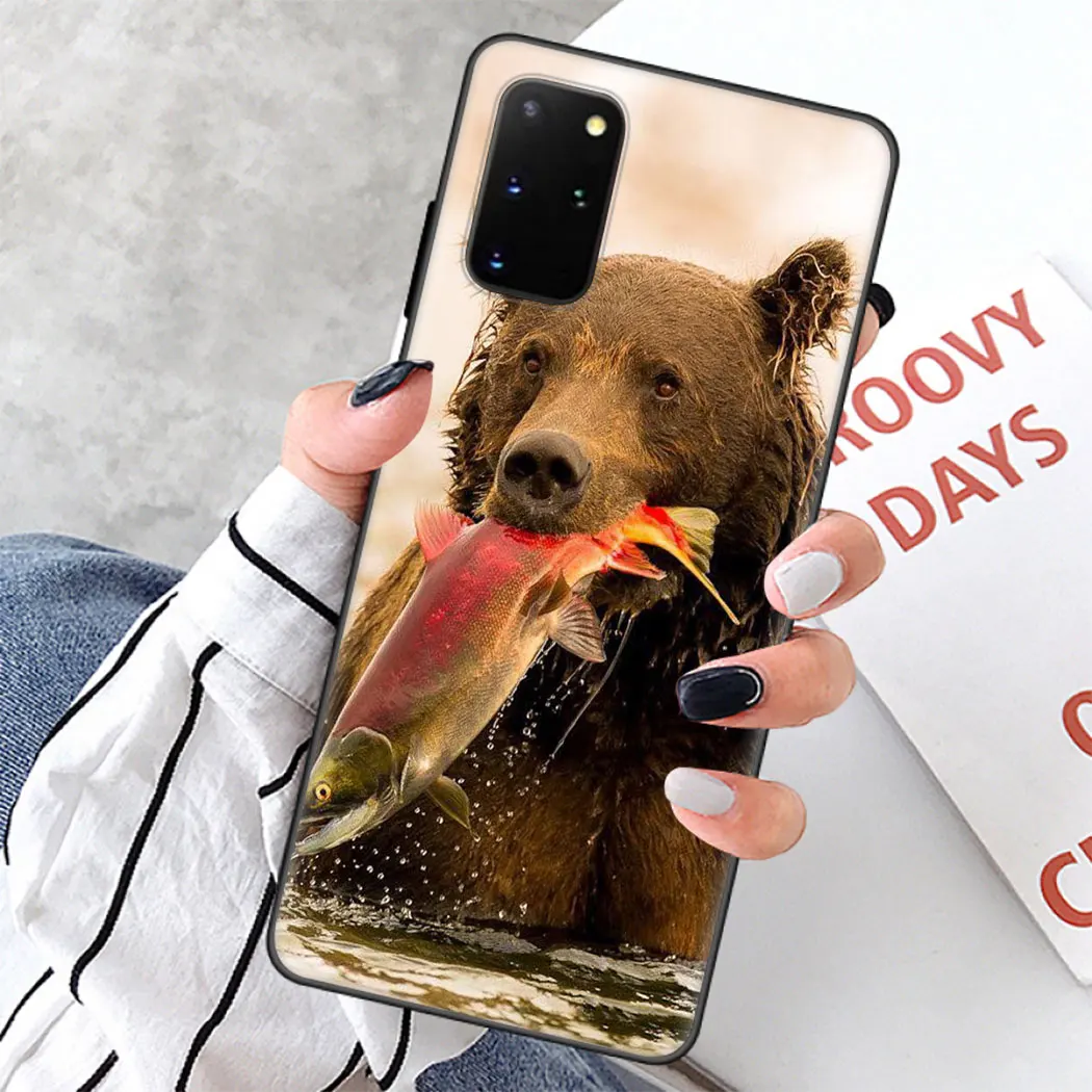 Мягкий силиконовый чехол для Samsung Note 8 9 S6 S7 Edge S8 S10 10 Plus S10E черный телефона с флагом