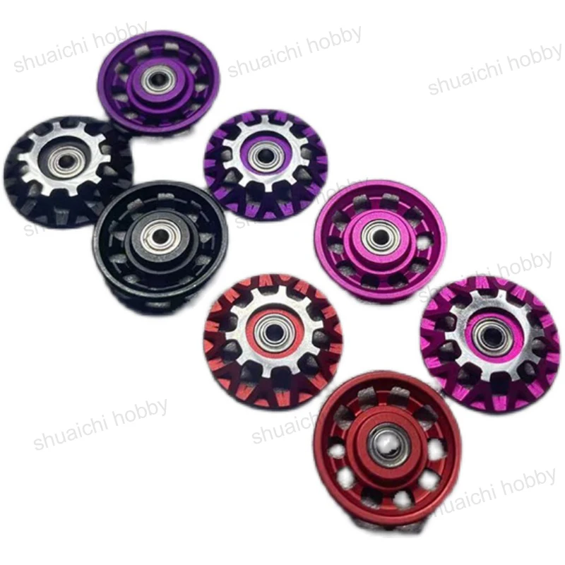 

1Pair CNC 17MM Guide Roller UFO Anti-hanging Anti-tilt Guidewheel 95597 Guide Pulley for RC Tamiya Mini 4WD Car Accessories