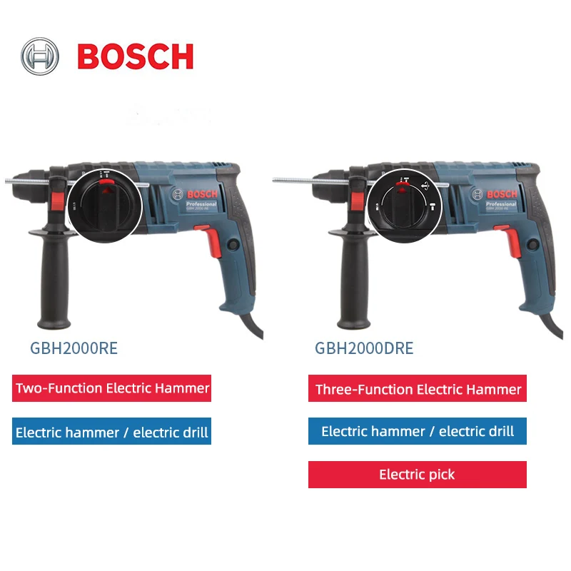 Bosch GBH 2000 RE / DRE электрический молоток электрическая дрель бытовой