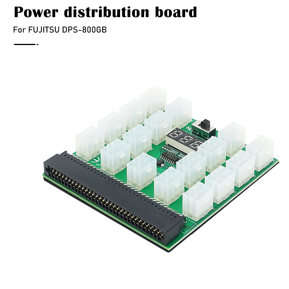64(2x32)Pin плата блока питания для майнинга BTC ETH графическая карта 12 В питание FUJITSU