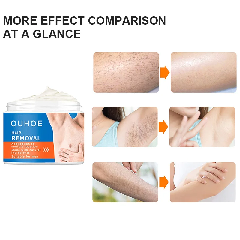 

Whole Body Depilatory Cream Gently Remove Armpit Hair, Leg Hair Refreshing, No Stimulation Depilatory Cream Female Male TSLM1