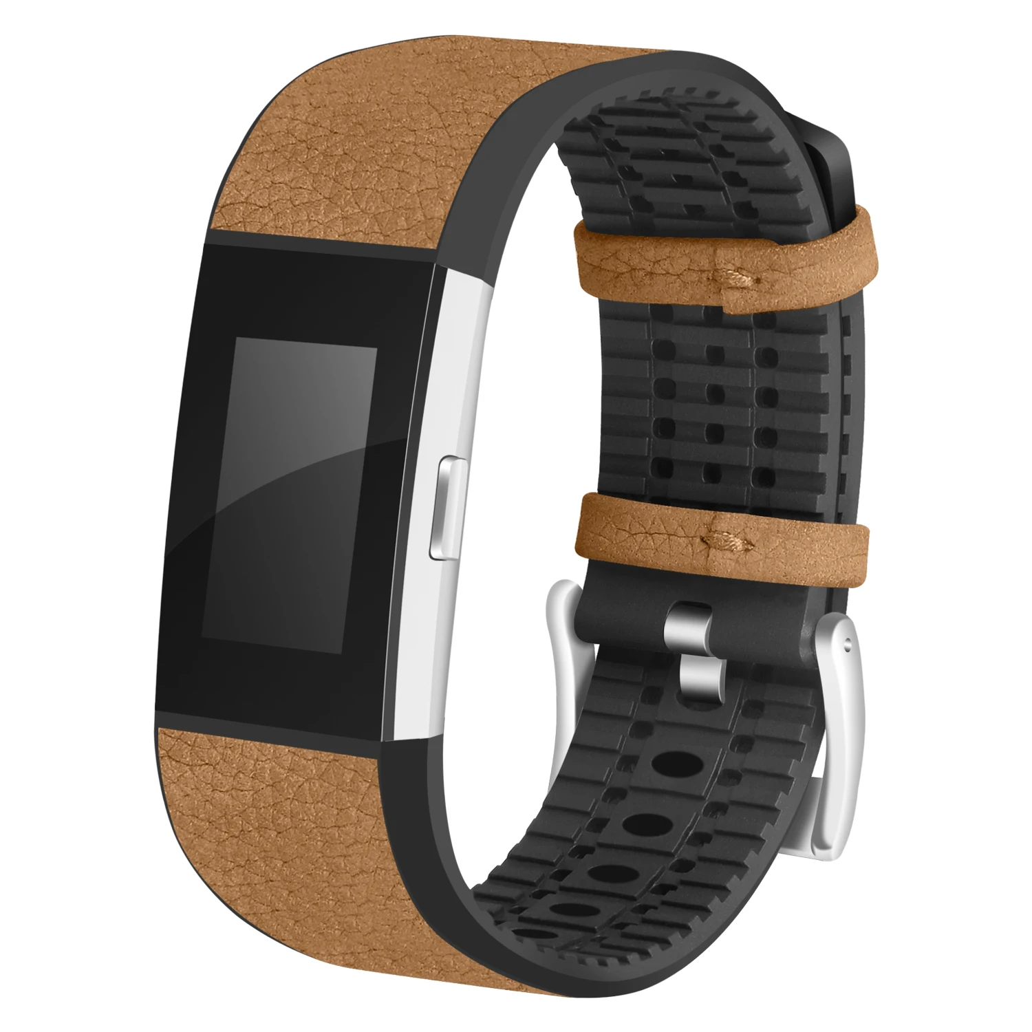 Для Fitbit Charge 2 блестящий кожаный ремешок для умный Спортивный Стиль Классический