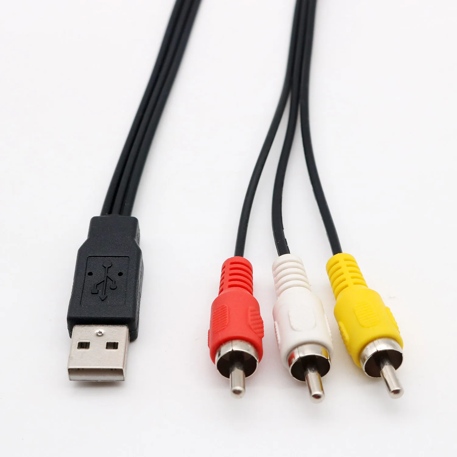 Переходник USB Type A (штекер) на 3 RCA 25 см | Электроника
