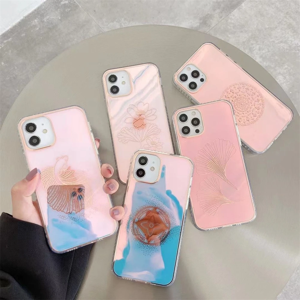 

Цветной яркий Чехол для Iphone13 мобильный телефон, чехол с градиентом Aurora, прозрачный чехол для телефона для IPhone13Pro, подходит для 13promax