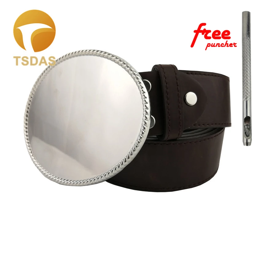 

DIY Blank Buckle Classic Vintage Retro Finishing Oval Western Belt Buckles Removable 2016 New Year Gift