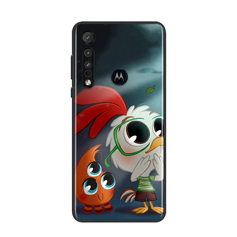 

Disney Chicken Little For Motorola G9 G8 G Edge One E7 E6 Power Lite Marco Hyper Fusion Plus Play Black Phone Case