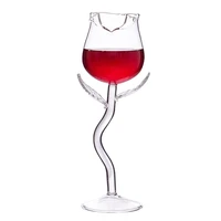glass cup crystal glass rose stemmed red wine glass cup wine bottle glass high heel red wine cup for wedding bar parties
