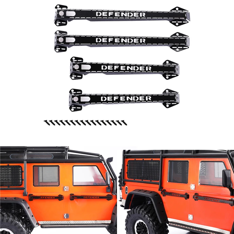 

DJC TRX4 Defender Metal Body Door Handles For 1/10 TRAXXAS TRX-4 D90 D110 RC4WD Crawler Car Spare Part Accessories rc carros