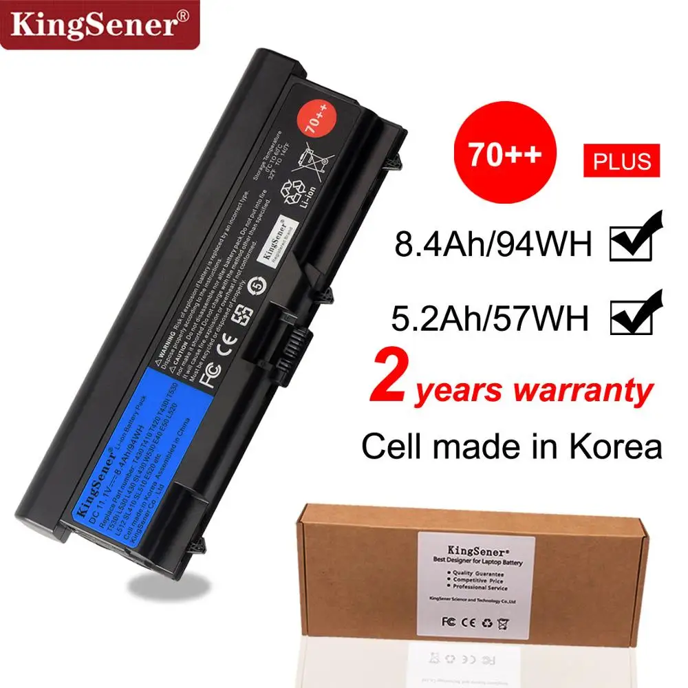 Аккумулятор KingSener для ноутбука Lenovo ThinkPad T430 T430I T530 T530I W530 SL430 SL530 L430 L530 45N1007 45N1006|lenovo