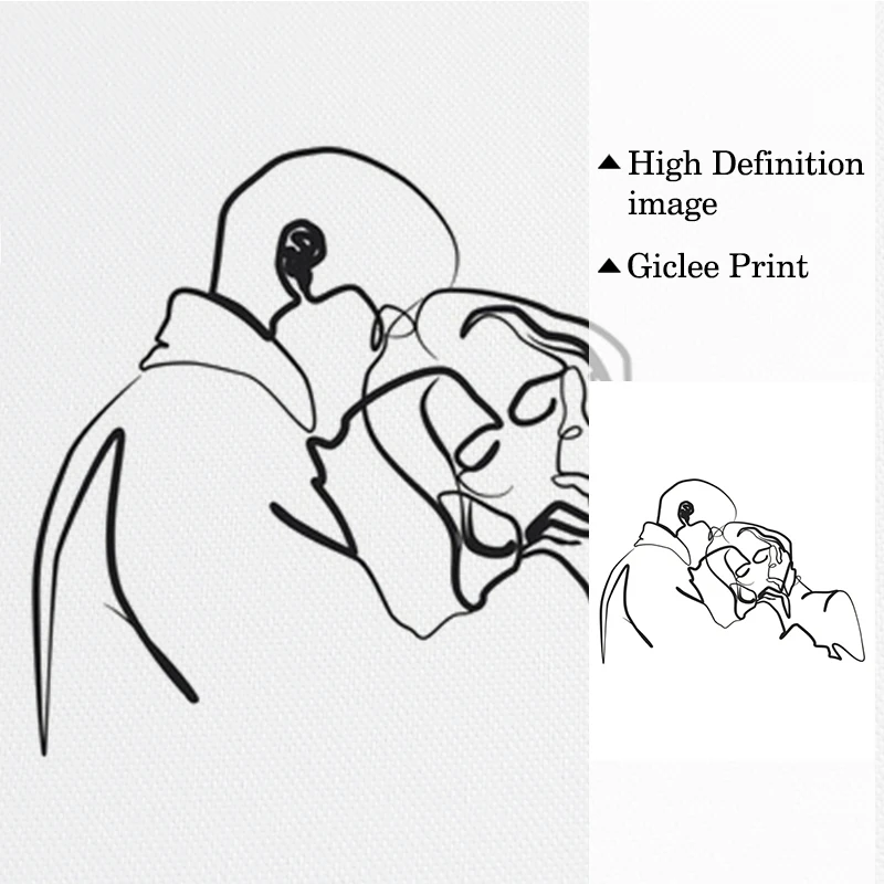 

Black White Women Body Line Drawing Painting Canvas Nordic Abstract Poster and Print for Living Room Wall Art Picture Home Decor