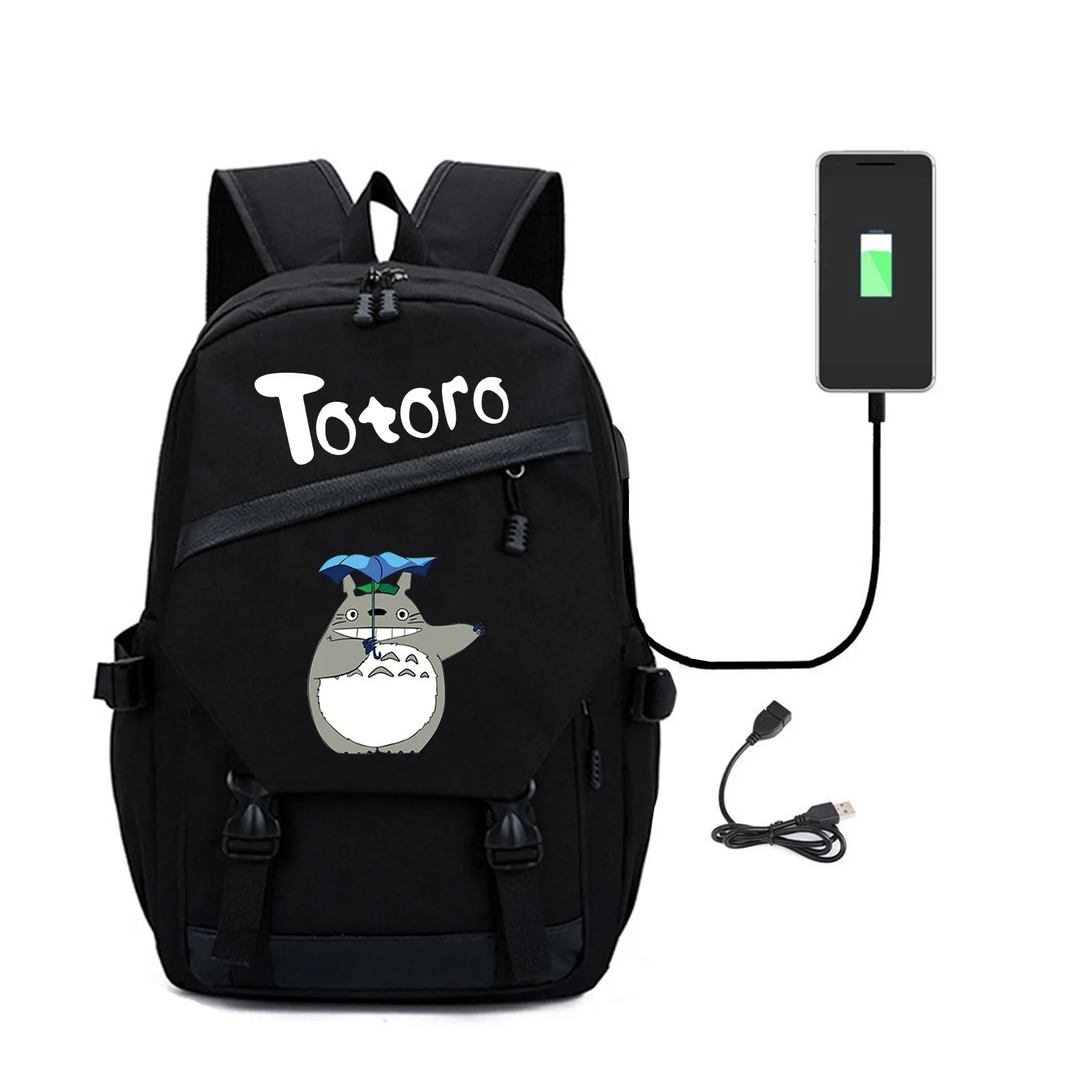 2020 Totoro комикс наружная сумка на оба плеча Usb Студенческая для отдыха время