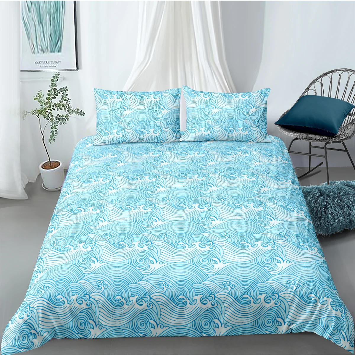

2021 Hot Style Bedding Set 3d Digital Flowers Printing 2/3pcs Duvet Cover Set Single Twin Double Full Queen King Bedroom Decor