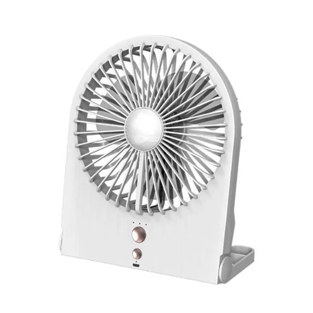 

Desktop Lamp Fan USB Rechargeable Fan Table Lamp Fan Dual Use Led Mini Stand Fans Air Circulator Fan