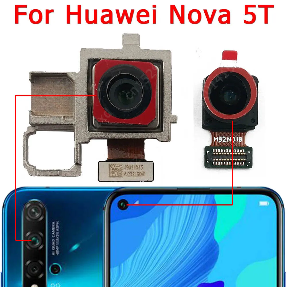 Модуль камеры переднего и заднего вида для Huawei Nova 5T запасные части замены |