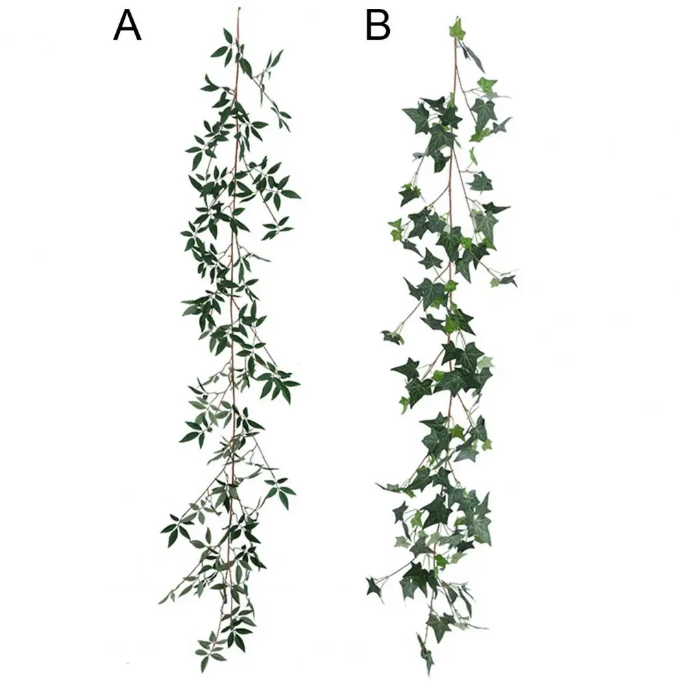 

180cm Artificial Plant Wall Ivy Garland Rattan Green Leaf Vine Home Garden Party Outdoor Wedding Decoration Fake Leaves Plants