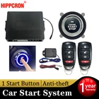 Автомобильная сигнализация Hippcron, система дистанционного управления запуском и остановкой двигателя, без ключа, с кнопкой пуска и защитой от кражи
