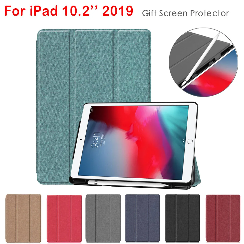 Чехол для планшета тройного сложения ipad 10 2 2019 чехол-книжка Apple 7th дюйма A2200 A2198 A2197