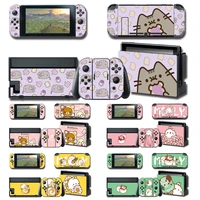 cat pop cute pink anime game skin sticker for nintendo switch accessories