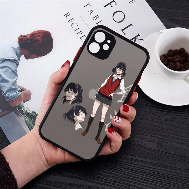 

Crazy excitement Phone Case For iPhone 12 11 Mini Pro XR XS Max 7 8 Plus X Matte transparent Back Cover