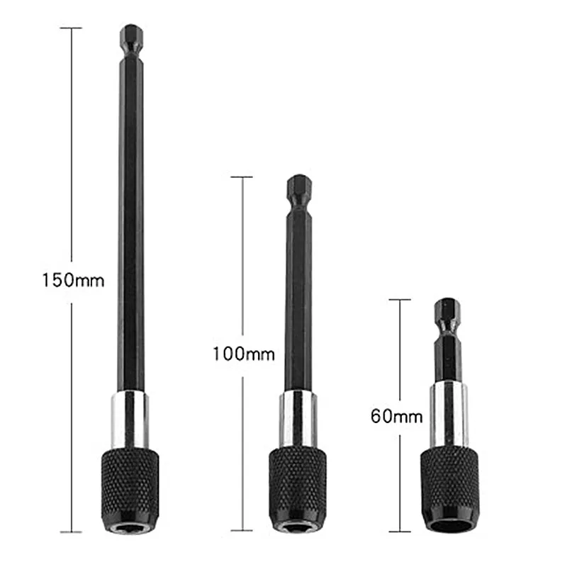 1pc 60mm 100mm 150mm 1/4 Inch Hex Shank Quick Release Screwdriver Bit Holder Extension Bar | Инструменты