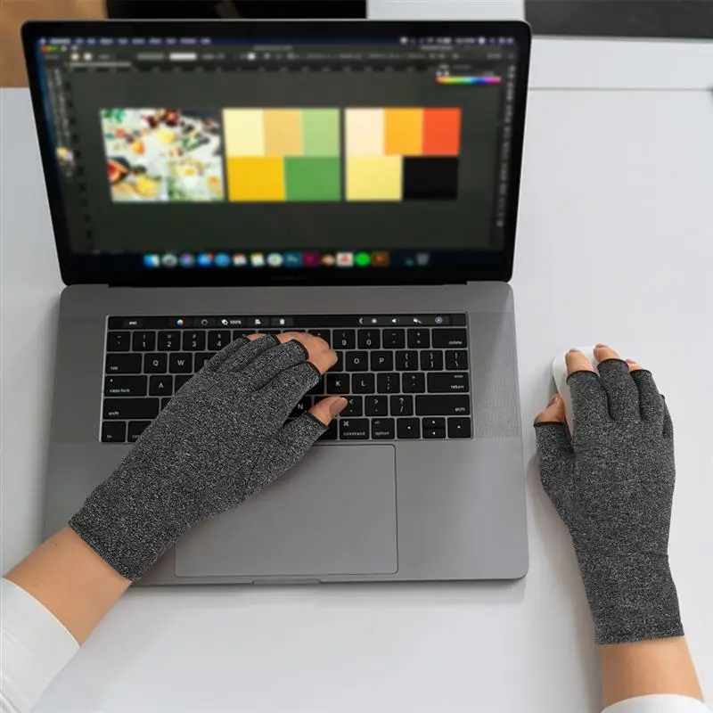 

1 Pair Of Compression Arthritis Gloves Breathable Rehabilitation Gloves Arthritis Gloves For Women Men Adults Health Care Tool