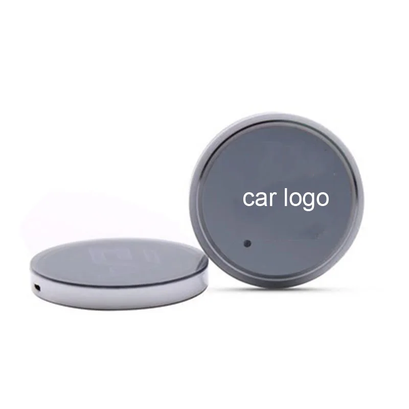 2 шт. подстаканник коврик нескользящий Автомобильный логотип USB зарядка Цветной
