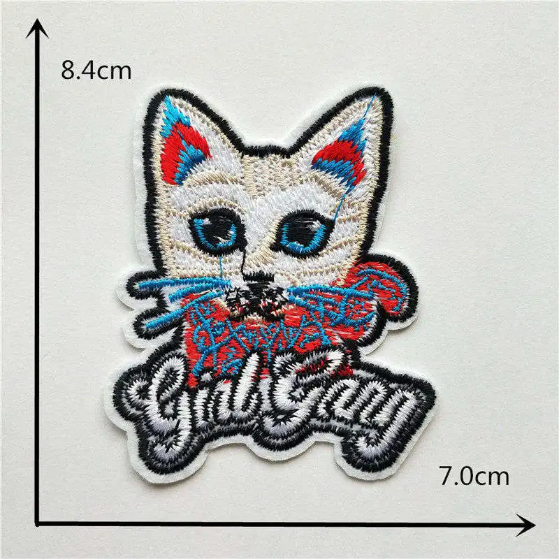 

Pink bunny patch badge can be sewn and hot colored children's jeans jacket DIY clothing craft supplies accessories 1PCS for sale