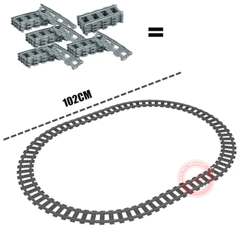 

New 1118PCS Motorized RC Motor Power Function Emerald Color Night Train Track City Building Block Brick Toy Kid Gift