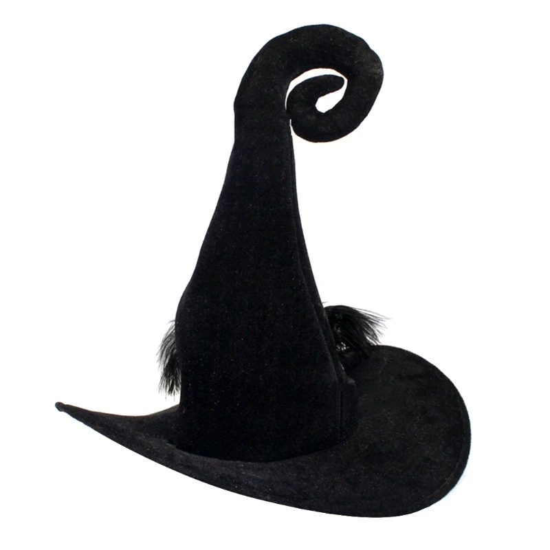 

85LA Halloween Witch Wizard Hat Party Costume Headgear Devil Cap Cosplay Props Decor