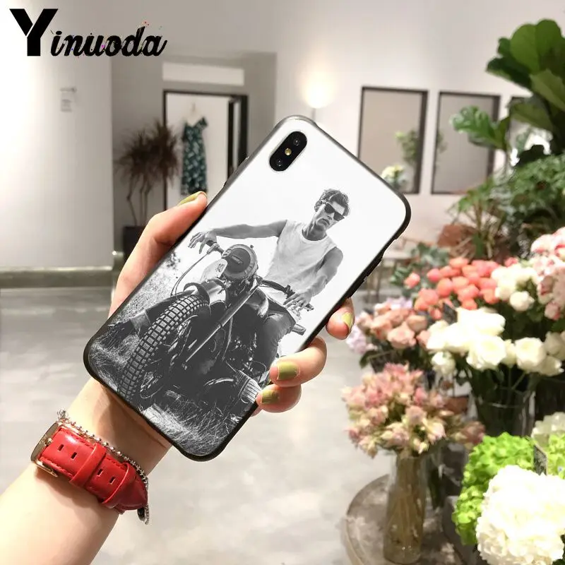Yinuoda красивый мотоциклетный Мягкий Силиконовый ТПУ чехол для телефона iPhone X XS MAX 6