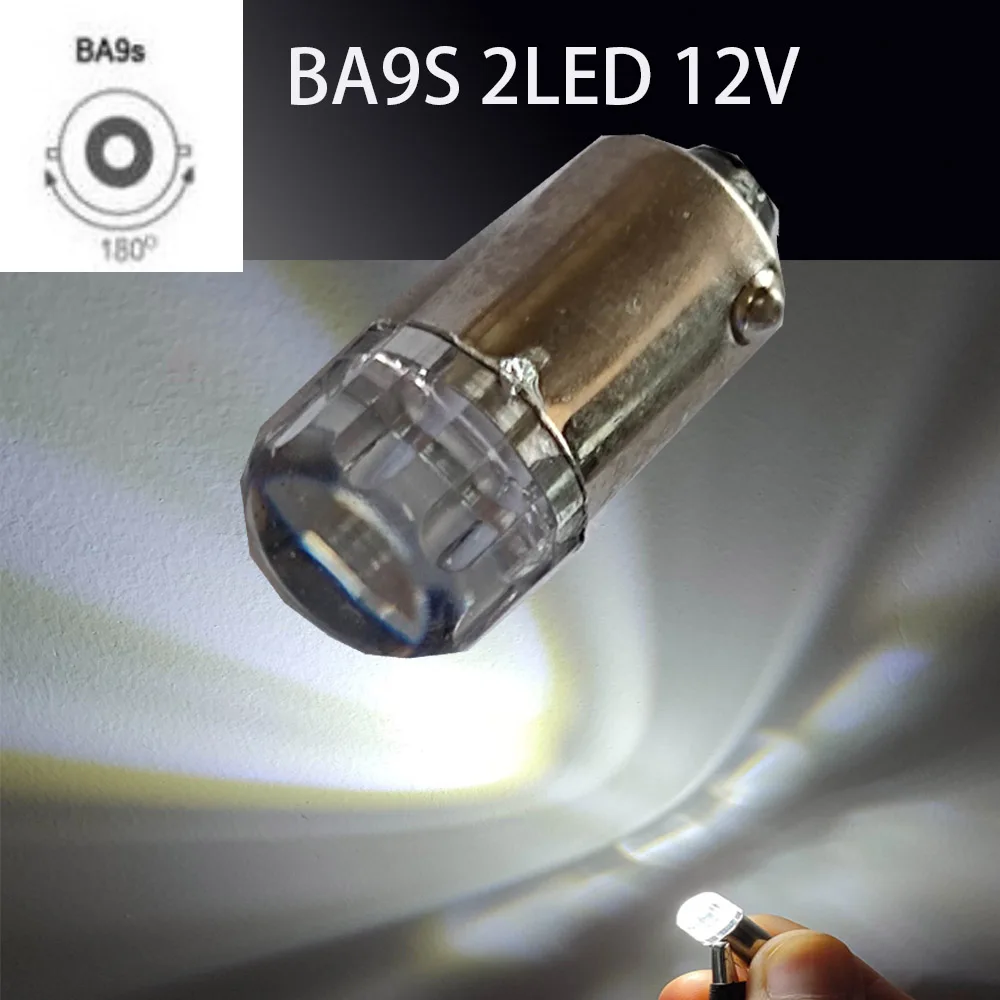 

2PCS T4W BA9S LED Blub 12V H6W LED For Car Rear Map light 2835SMD White Auto Parking Reverse Lamp