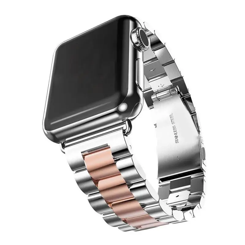 Ремешок из нержавеющей стали для наручных часов Apple watch Series SE/6/5/4/3/2/1 42 мм 44 мм|metal